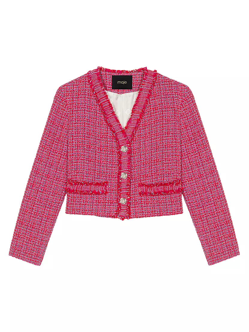 Shop Maje Tweed Jacket | Saks Fifth Avenue
