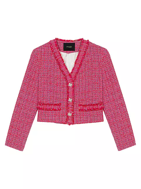 Shop Maje Tweed Jacket | Saks Fifth Avenue