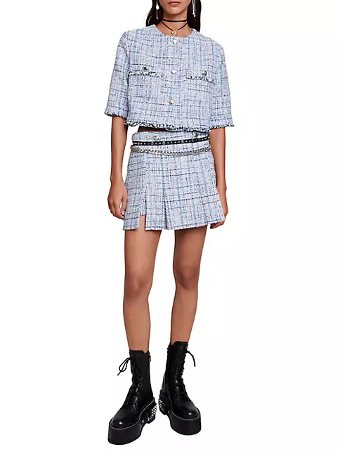 Shop Maje Short Pleated Skirt | Saks Fifth Avenue