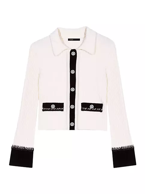 Shop Maje Knit Cardigan Sweater | Saks Fifth Avenue