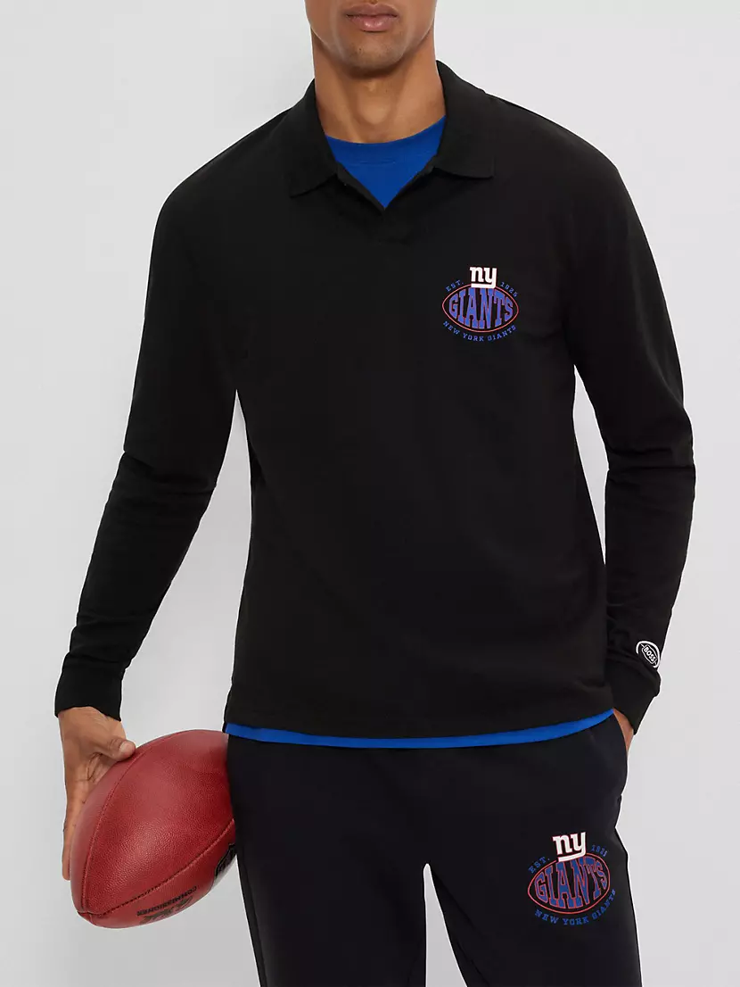 BOSS - BOSS x NFL long-sleeved polo shirt with collaborative branding
