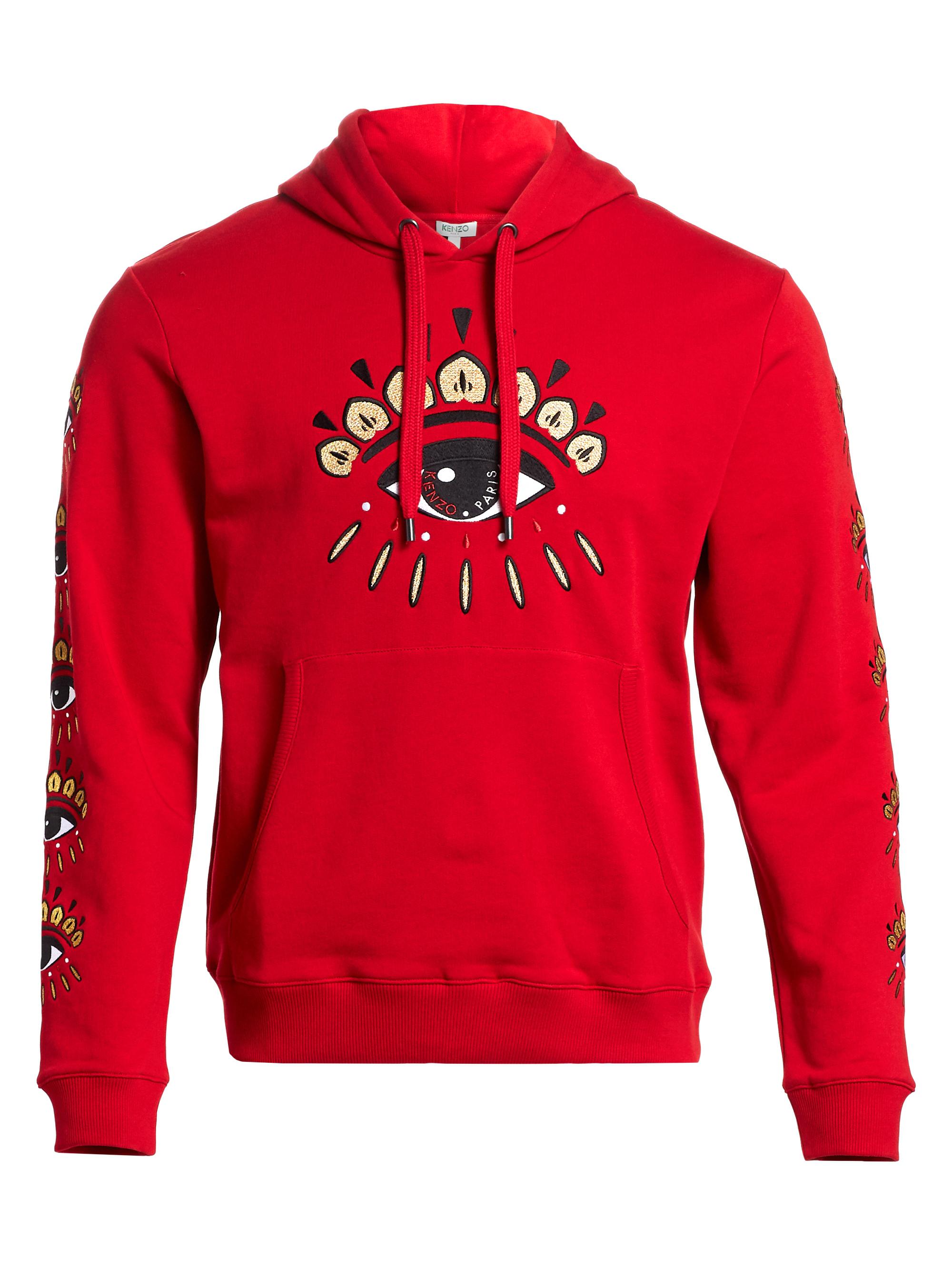 Shop Kenzo Eye Embroidered Hoodie | Saks Fifth Avenue