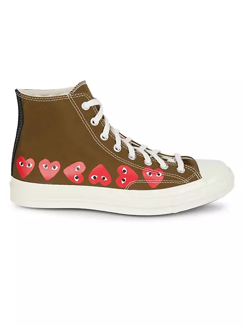 Shop Comme des PLAY CdG PLAY x Converse Unisex Chuck Taylor Star Multi Heart High-Top Sneakers | Saks Fifth Avenue