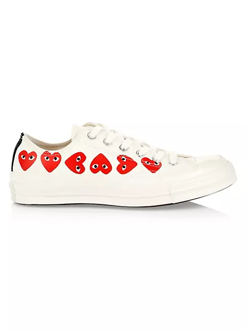 Comme des Garçons PLAY CdG PLAY x Converse Unisex Chuck Taylor All Star Multi Heart Low-Top Sneakers | Saks Avenue