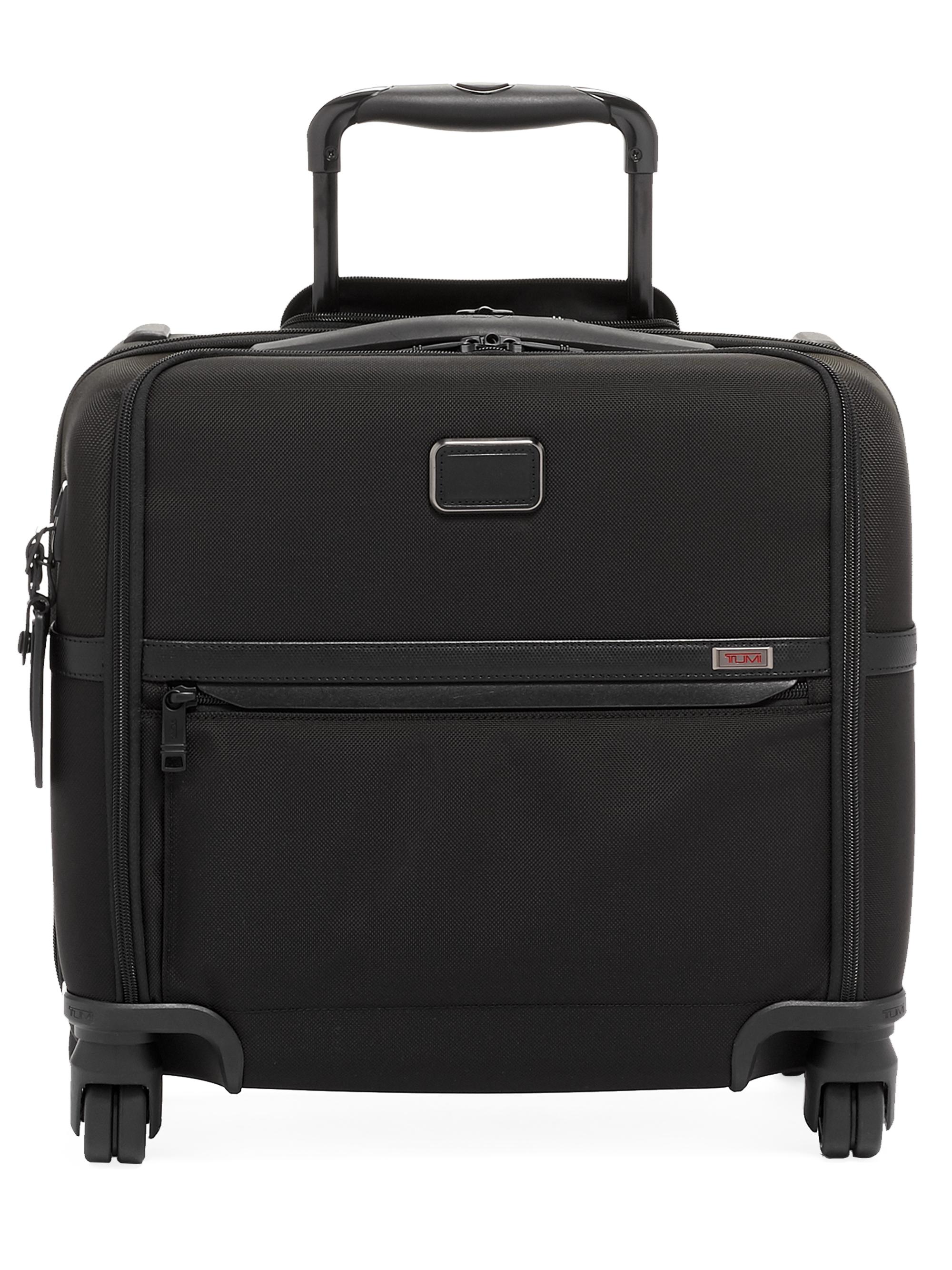 Alpha Compact 4-Wheel Briefcase