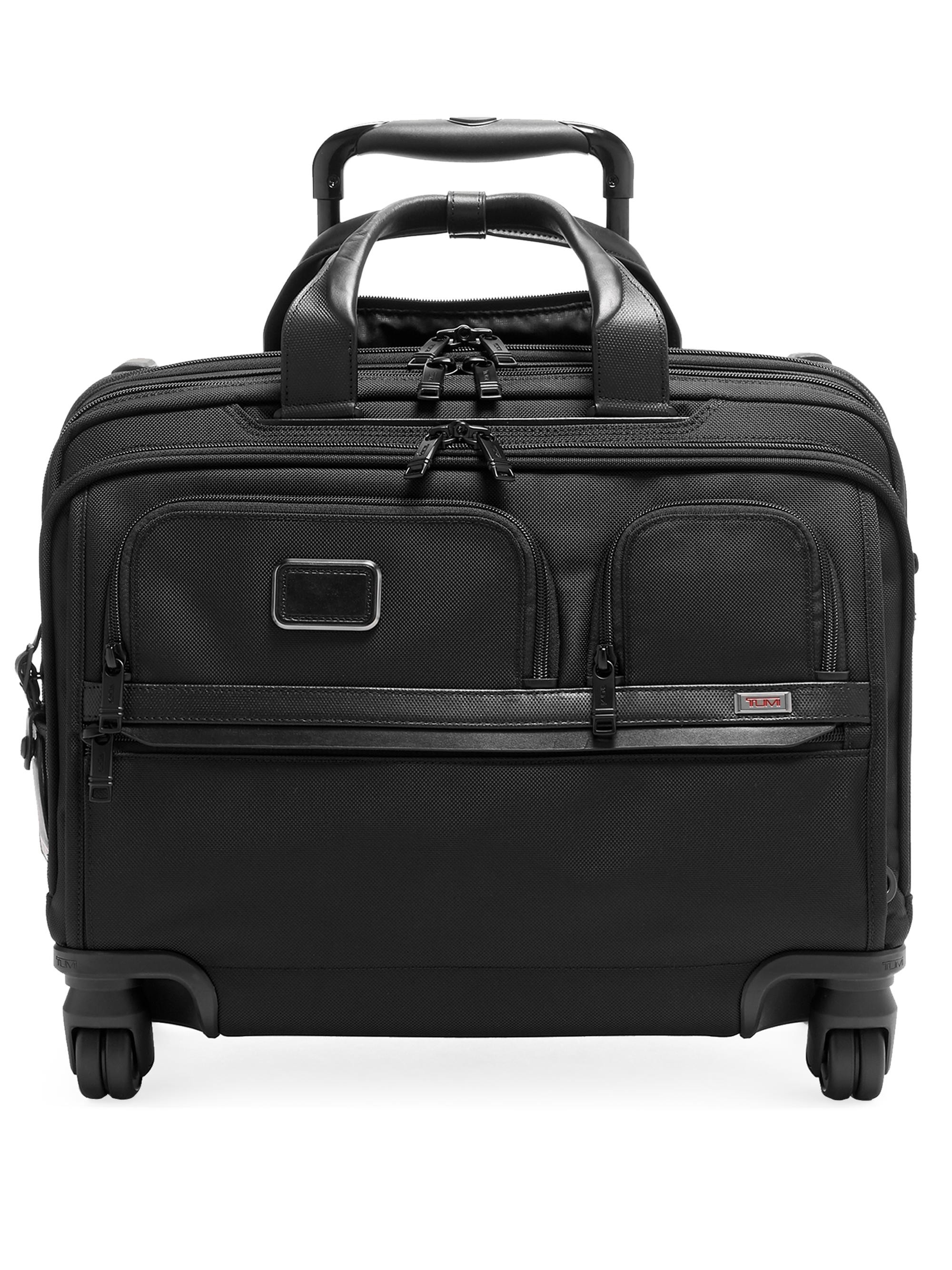 Alpha DLX 4-Wheel Laptop Briefcase