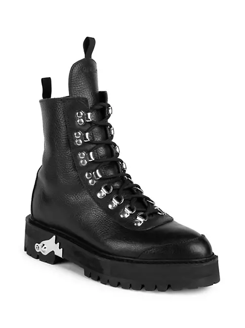 venstre økologisk patologisk Shop Off-White Leather Hiking Boots | Saks Fifth Avenue