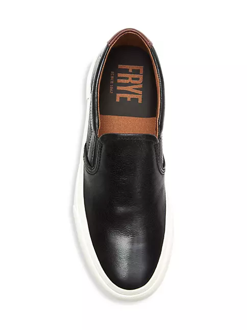 Shop Frye Ludlow Slip-On Leather Sneakers | Saks Fifth Avenue