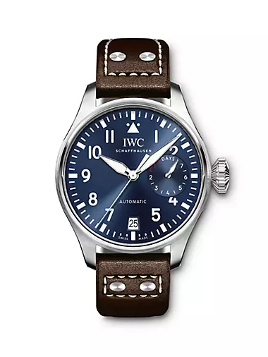Big Pilot Le Petit Prince Stainless Steel & Leather Strap Watch