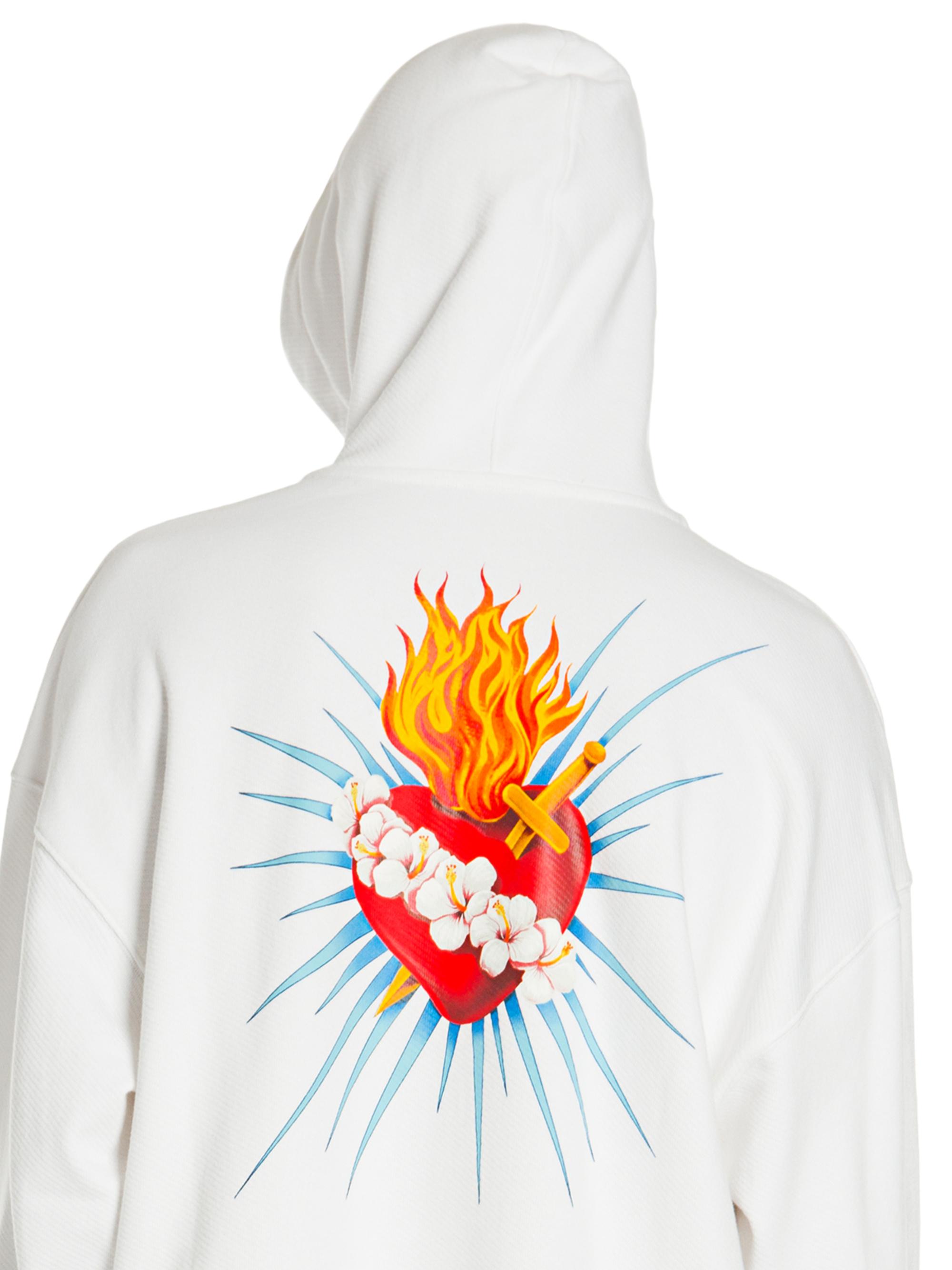 Shop Palm Angels Sacred Heart Hoodie | Saks Fifth Avenue