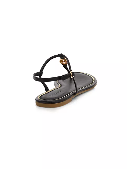 Shop Tory Burch Emmy Leather Thong Sandals | Saks Fifth Avenue