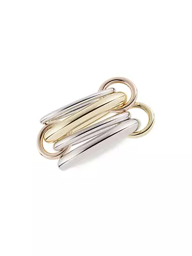 Cici 18K Two-Tone Gold & Sterling Silver 5-Link Ring