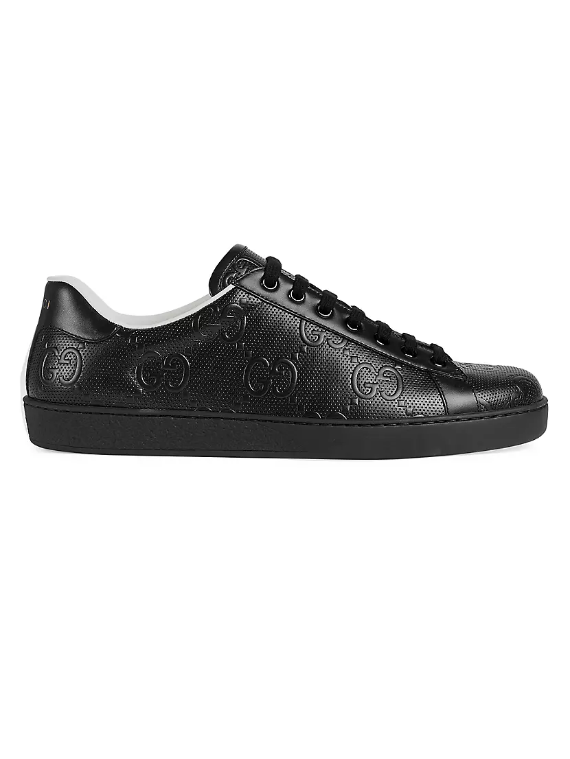 Shop Gucci GG Embossed Ace Sneakers | Saks Fifth Avenue