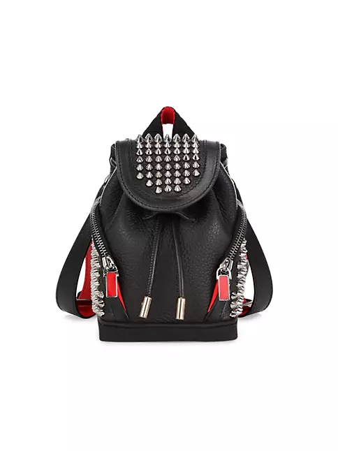 Shop Christian Louboutin Mini Explorafunk Studded Leather Crossbody Backpack | Saks Fifth