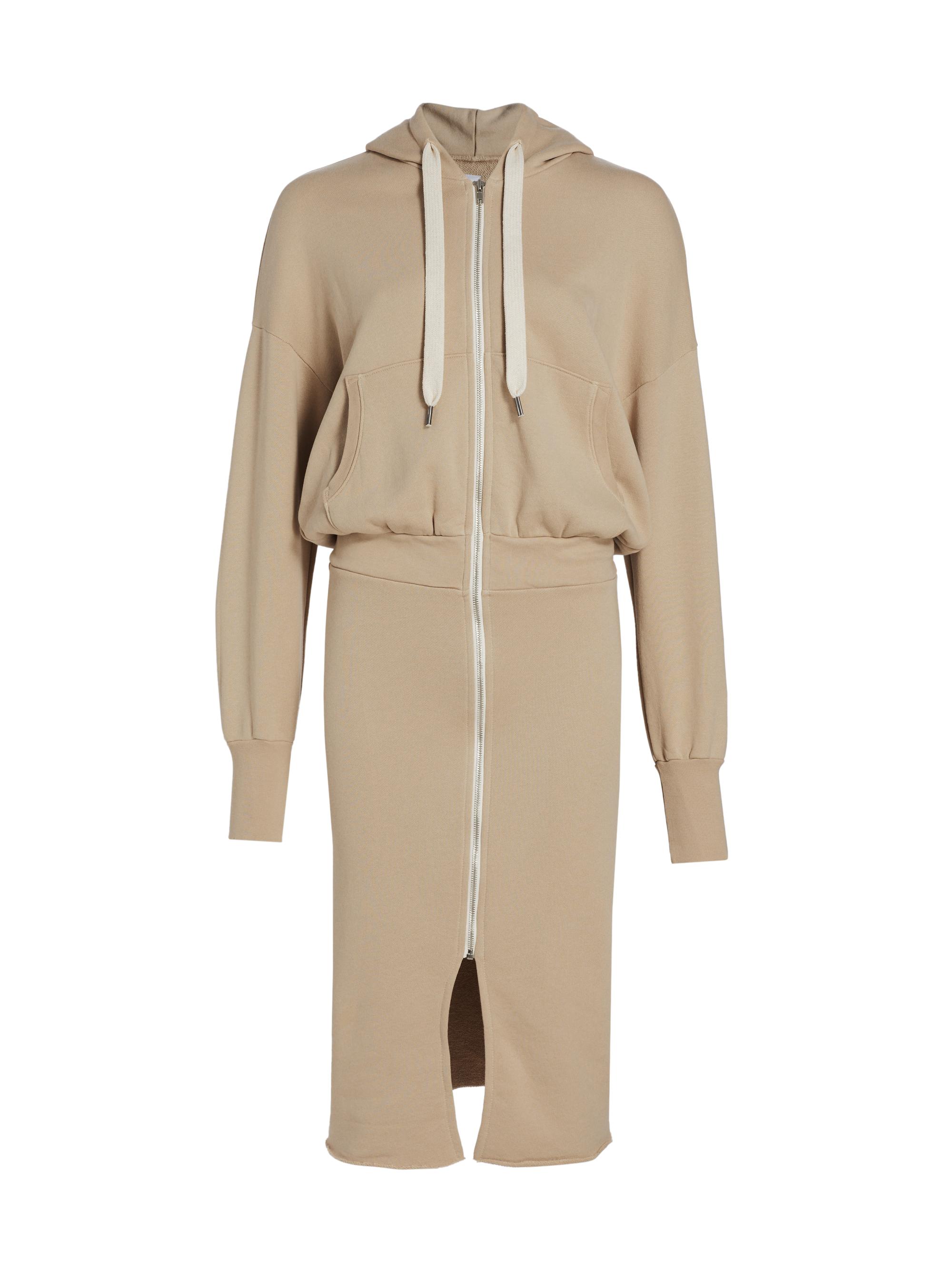 Shop NSF Luq Hooded Zip Sweatshirt Dress | Saks Fifth Avenue