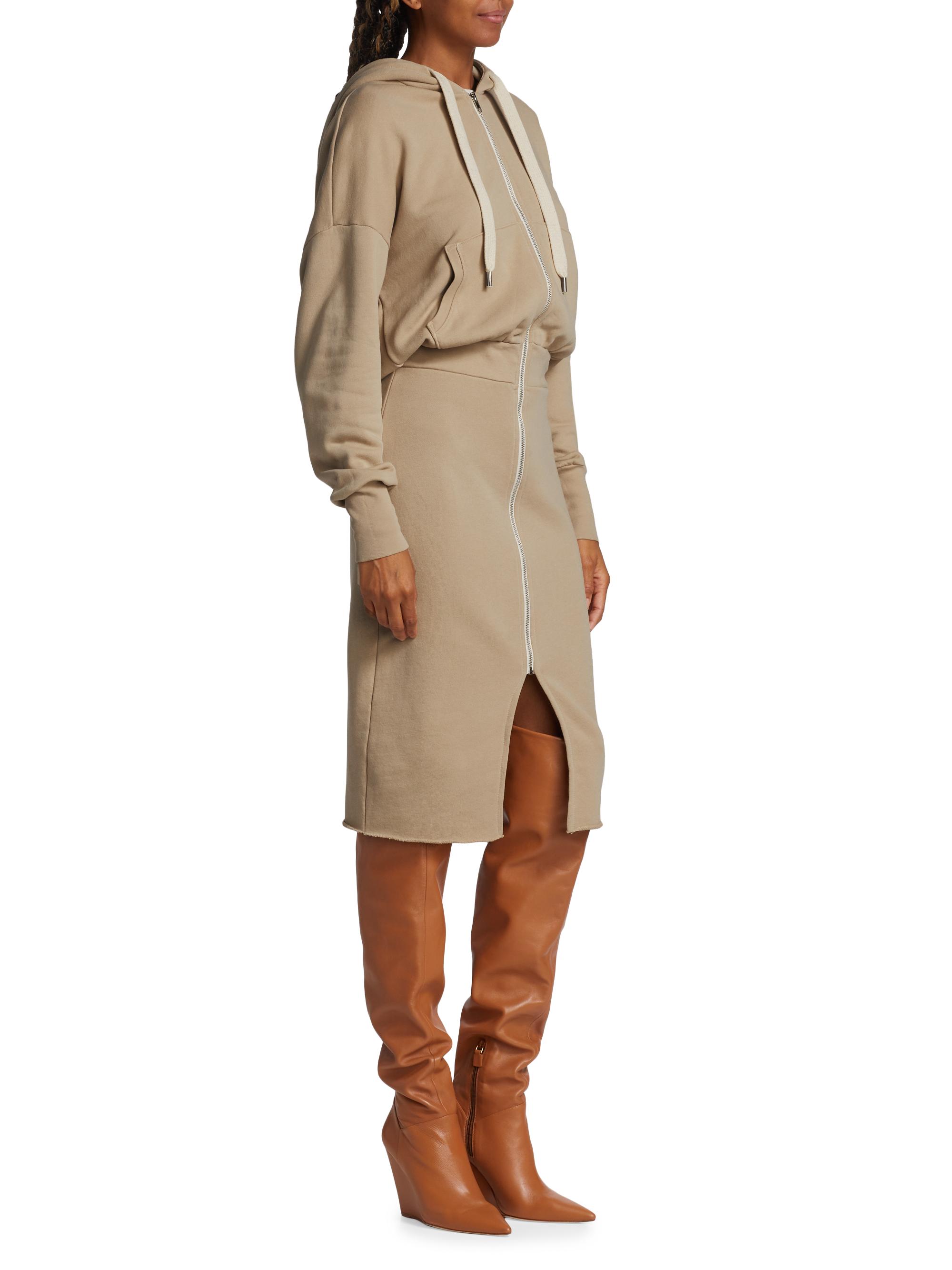 Shop NSF Luq Hooded Zip Sweatshirt Dress | Saks Fifth Avenue