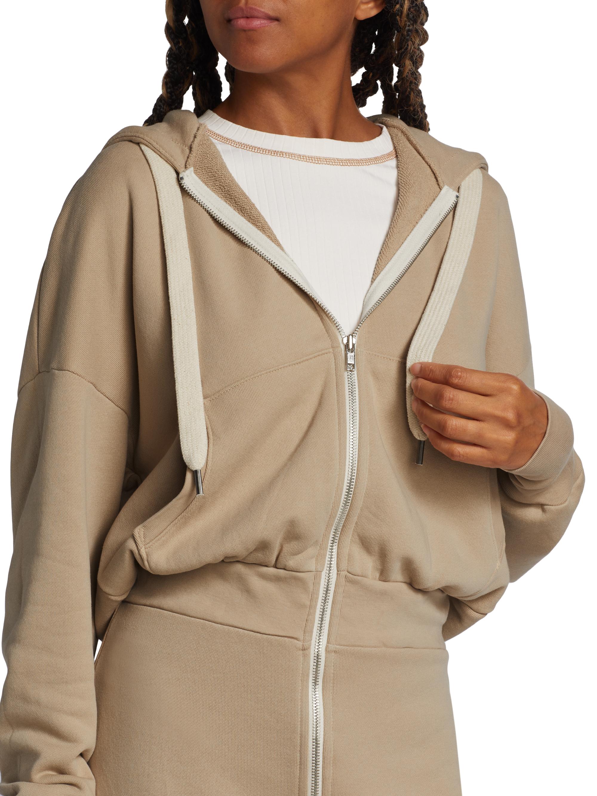 Shop NSF Luq Hooded Zip Sweatshirt Dress | Saks Fifth Avenue