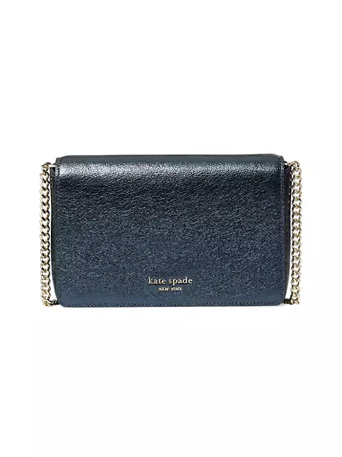 Spencer Metallic Leather Wallet-On-Chain