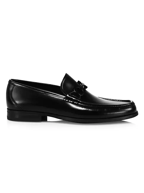Shop FERRAGAMO Grandioso Patent Leather Gancini Loafers | Saks Fifth Avenue
