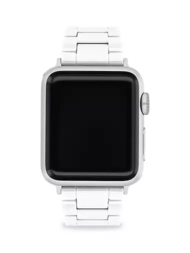 Apple® Watch White Ceramic Bracelet Strap