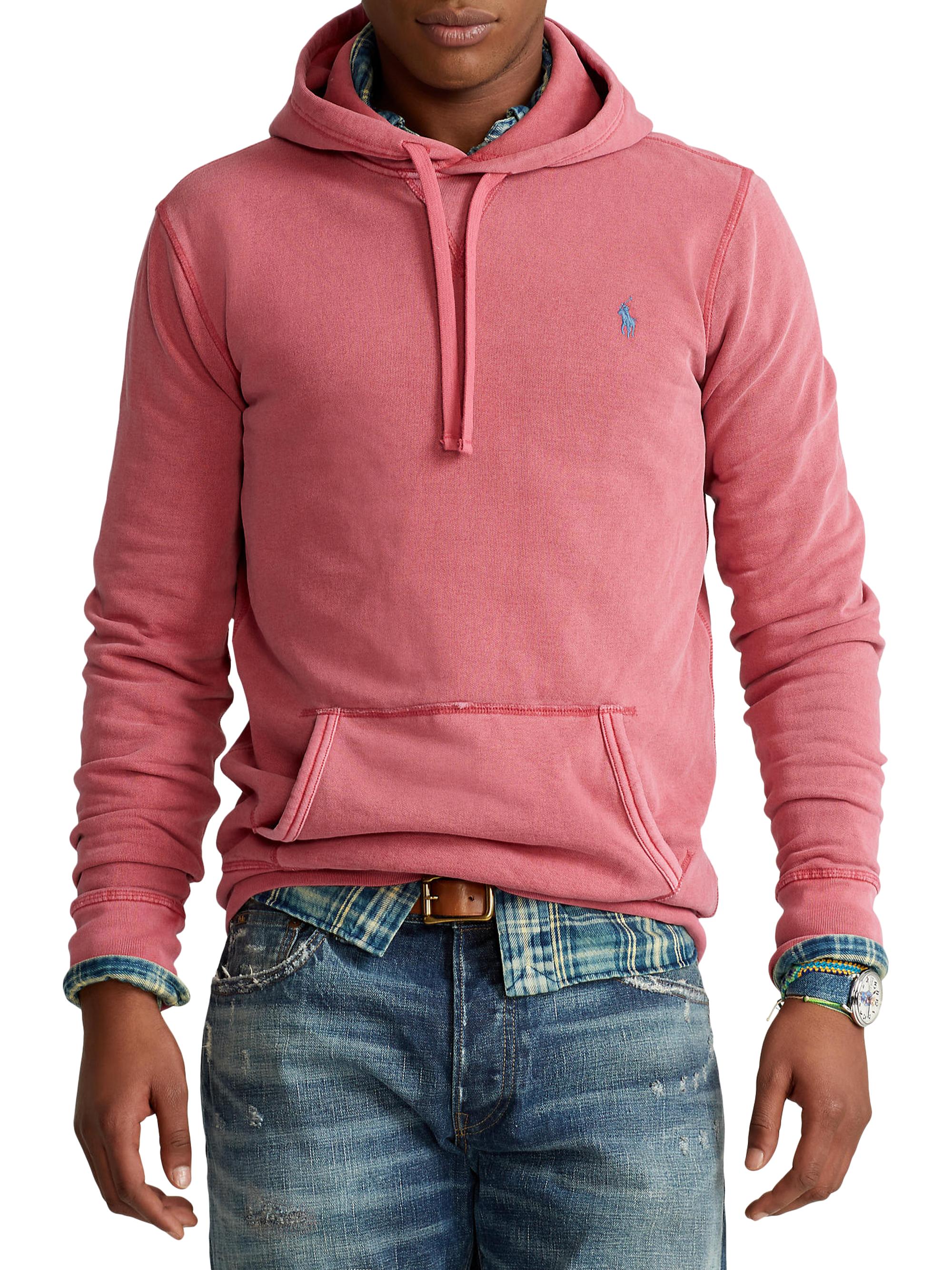 Shop Polo Ralph Lauren Garment-Dyed Fleece Hoodie | Saks Fifth Avenue