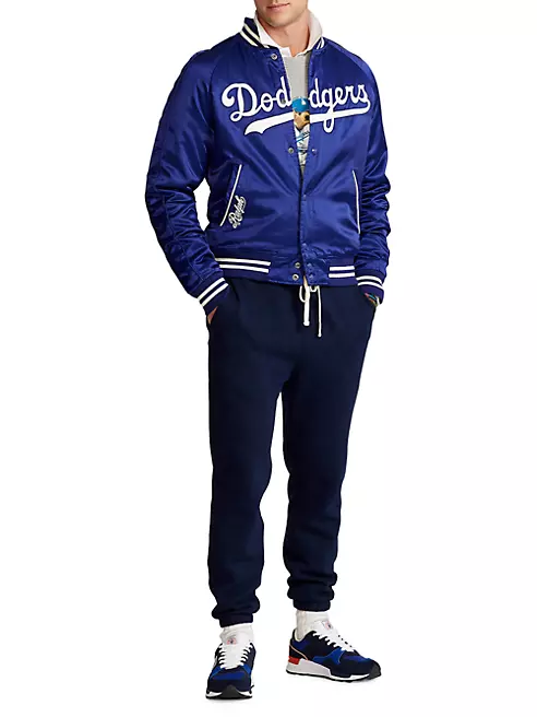 Shop Polo Ralph Lauren Cotton Sateen Dodgers™ Baseball Jacket