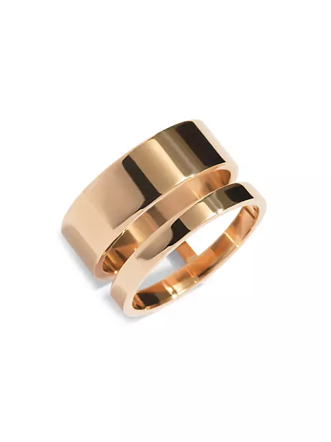 Repossi Women's Berbere 18K Pink Gold 2-Row Ring - Pink Gold - Size 6.75