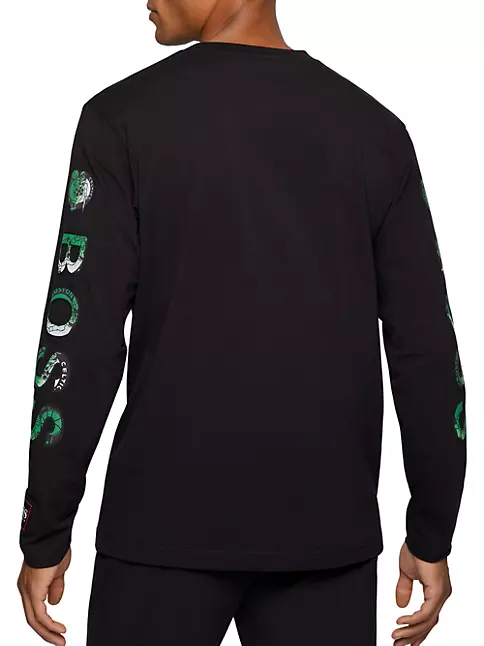 Jordan Youth Boston Celtics Long Sleeve T-Shirt, Boys', Medium, Black