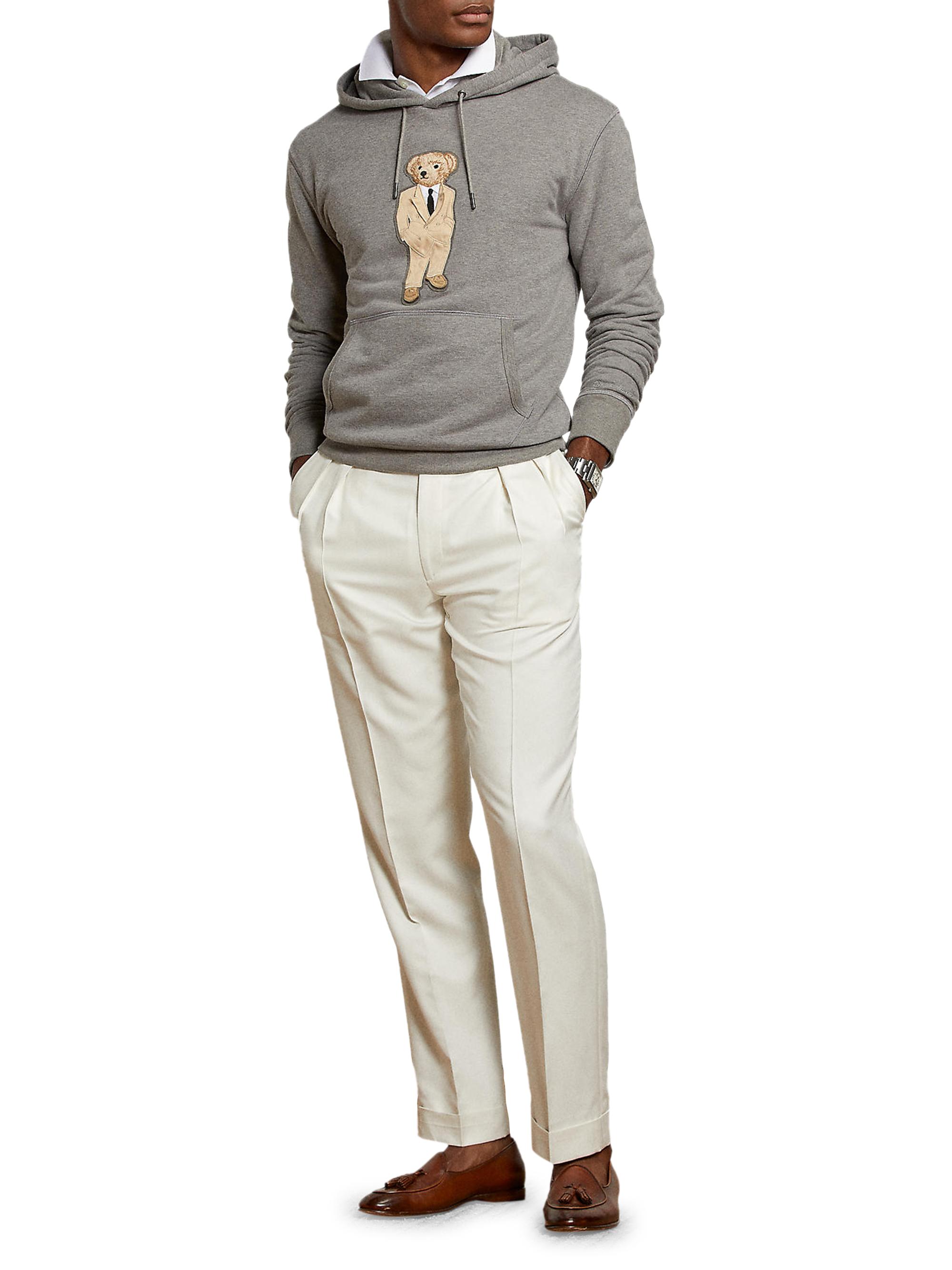 Shop Ralph Lauren Purple Label Polo Bear Fleece Hoodie | Saks Fifth Avenue