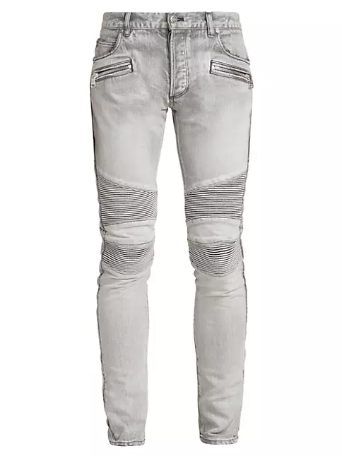 Shop Balmain Ribbed Jeans | Saks Avenue