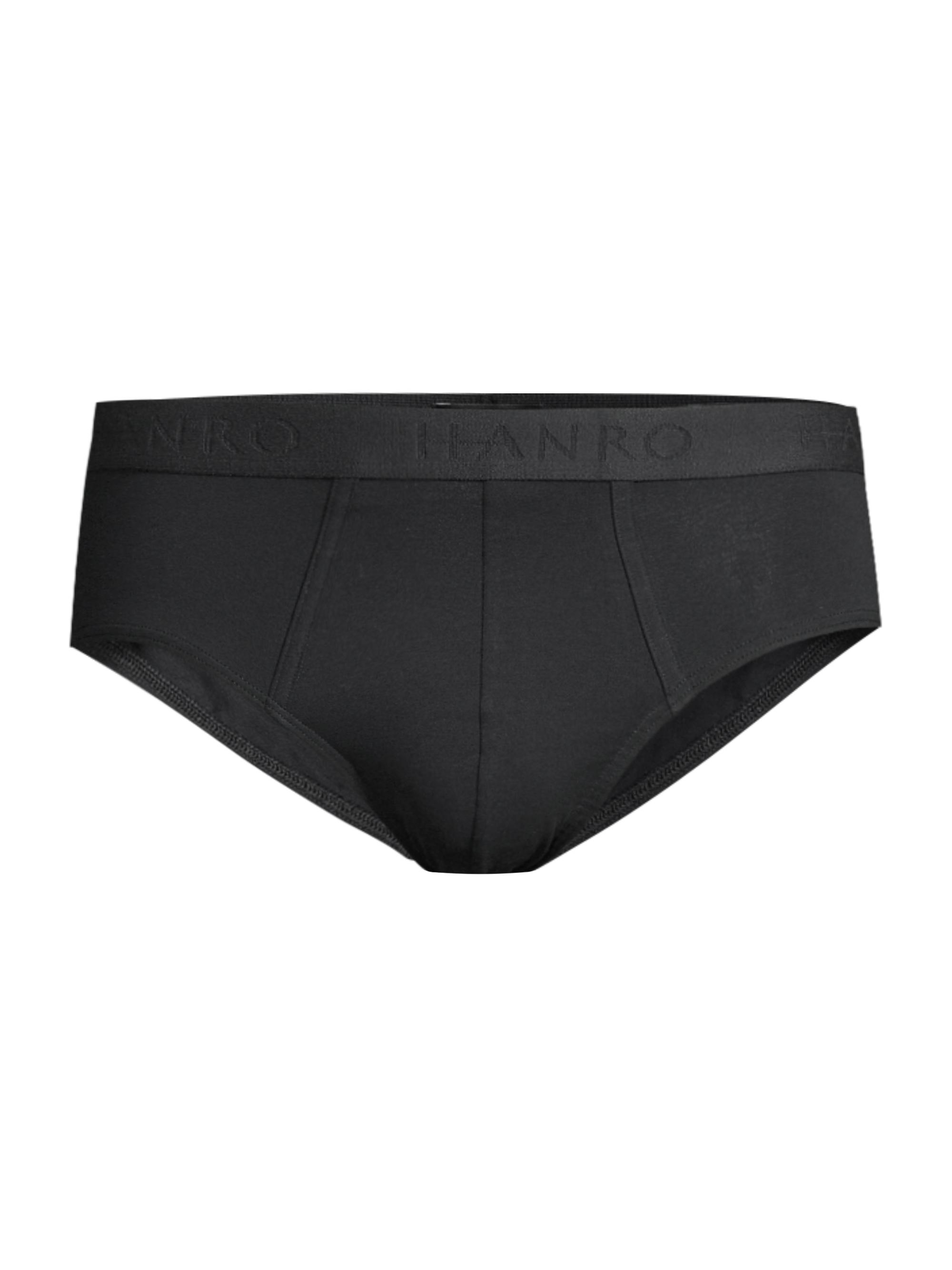 Hanro Men's Cotton Essentials 2 Pack Boxer Briefs Blue Size Small
