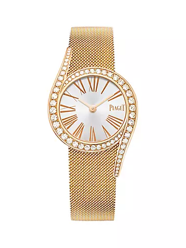 Limelight Gala 18K Rose Gold & Diamond Mesh Bracelet Watch