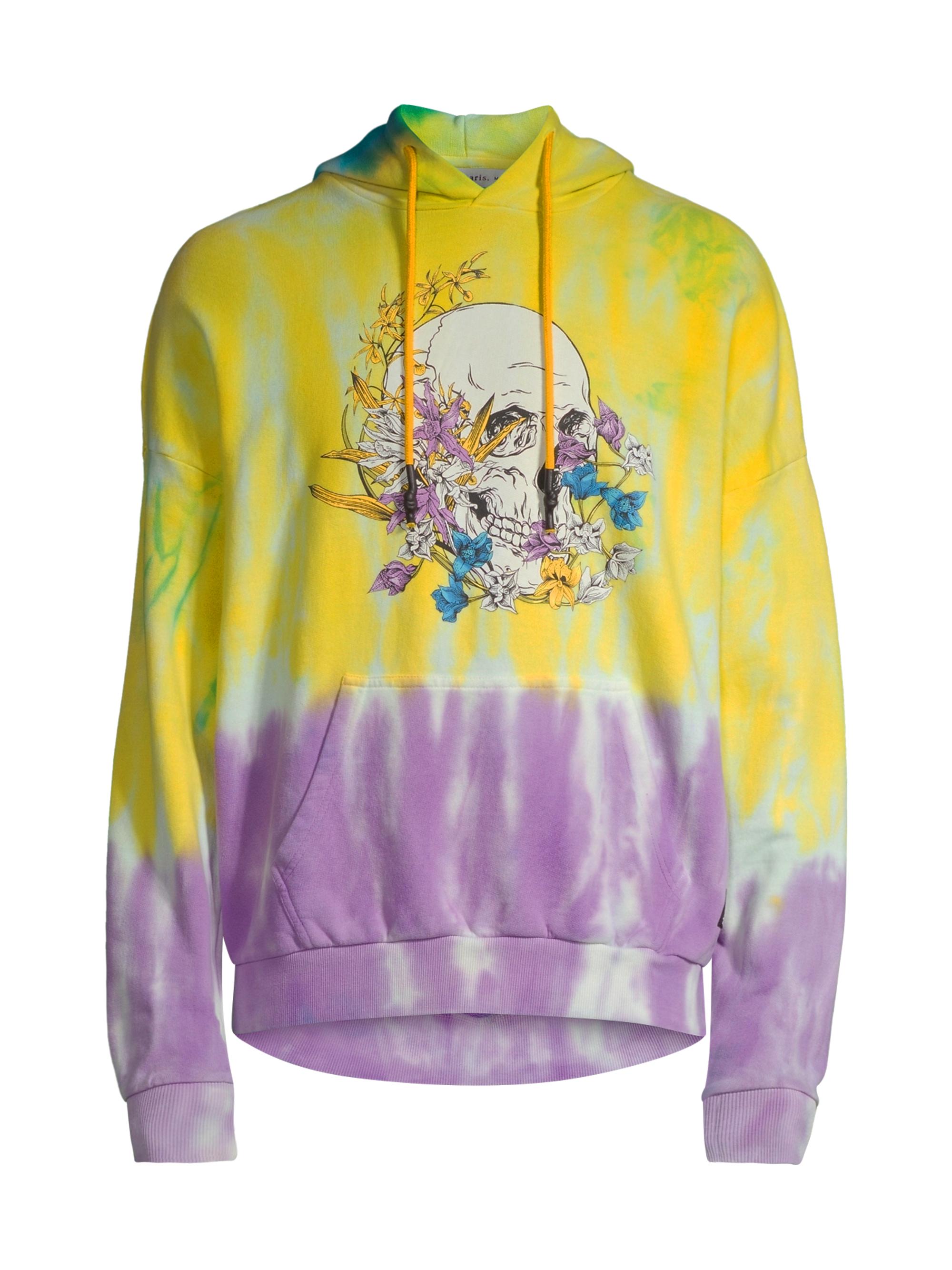 Shop Eleven Paris Floral Skull Graphic Tie-Dye Hoodie Sweatshirt | Saks  Fifth Avenue