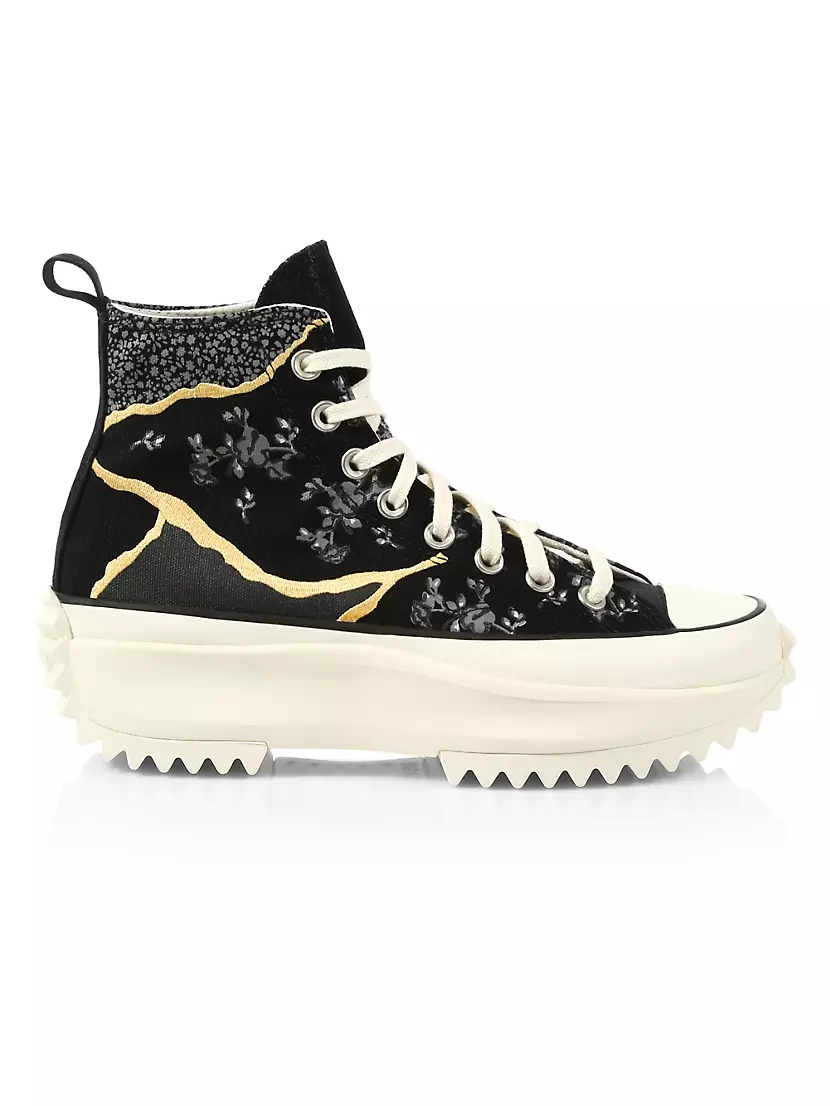 Shop Converse Run Star Hike Canvas High-Top Platform Sneakers | Saks ...