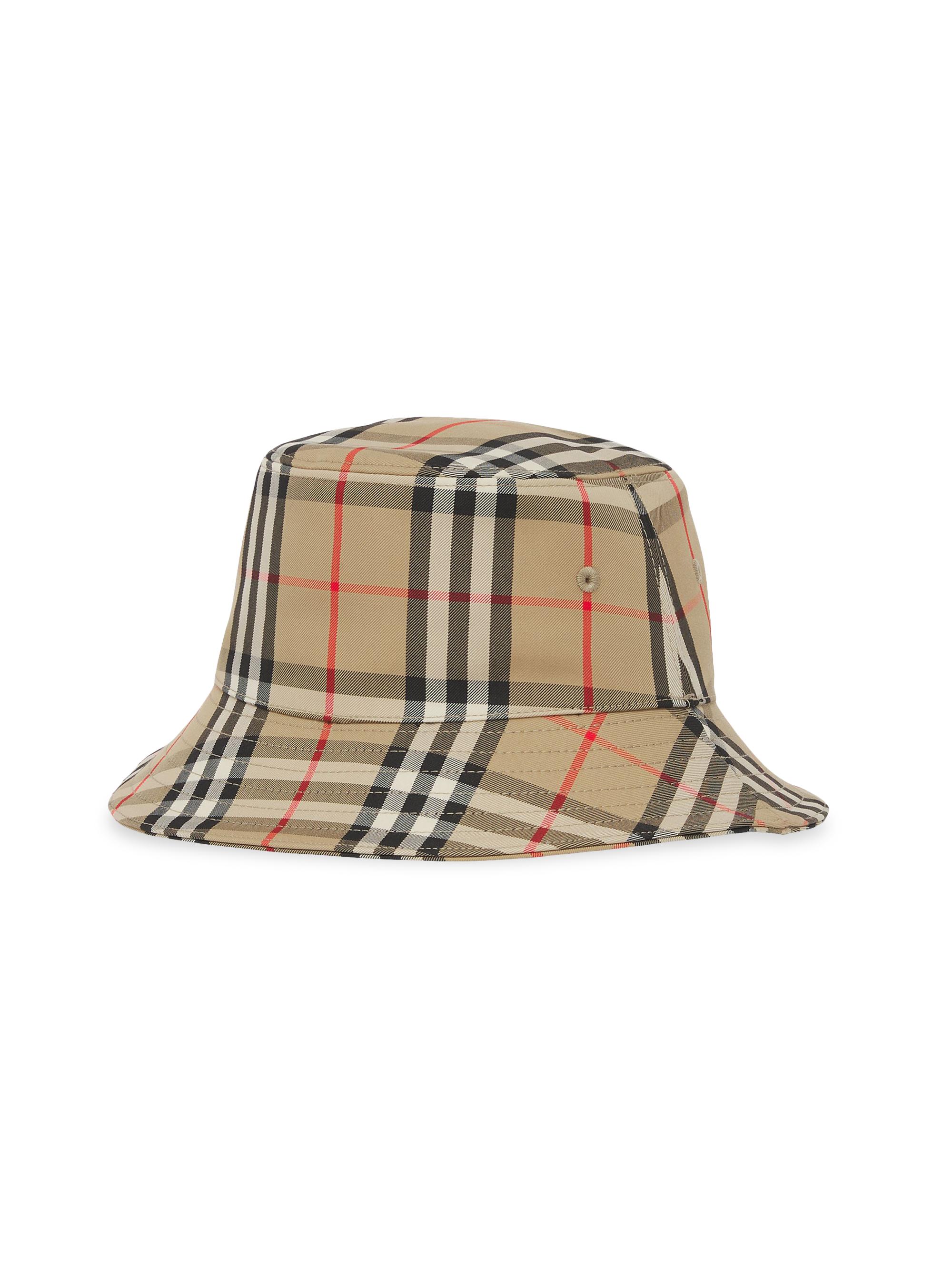 burberry bucket hat with logo