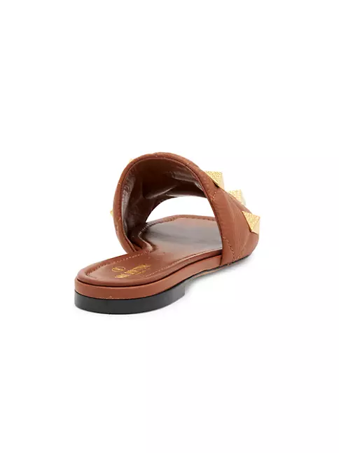 Shop Valentino Garavani Stud Quilted Leather Sandals | Saks Fifth Avenue