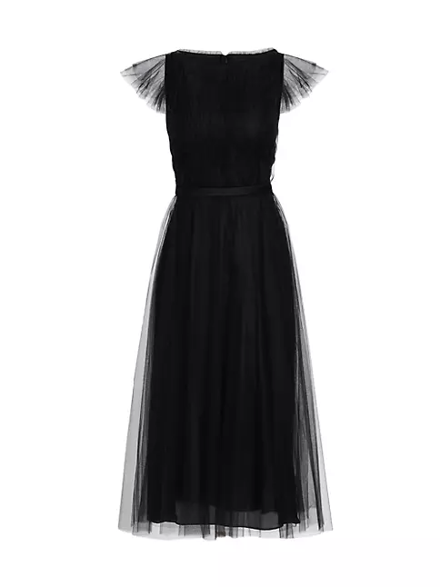 Shop Jason Wu Collection Tulle Fit & Flare Midi-Dress | Saks Fifth Avenue