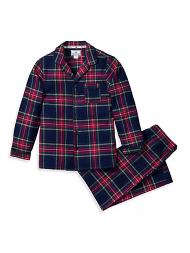 Baby's, Little Kid's & Kid's Windsor Tartan 2-Piece Pajama Set