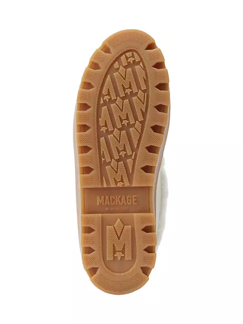 Shop Mackage Hero Shearling-Lined Lug Sole Boots | Saks Fifth Avenue