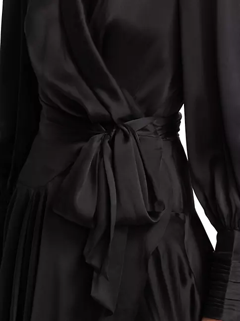 Shop Zimmermann Silk Wrap V-Neck Minidress | Saks Fifth Avenue