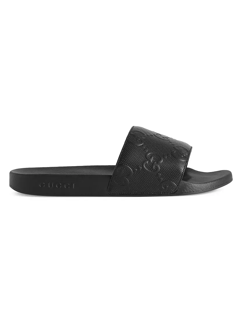 Shop Gucci Pursuit Slide Sandals | Saks Fifth Avenue