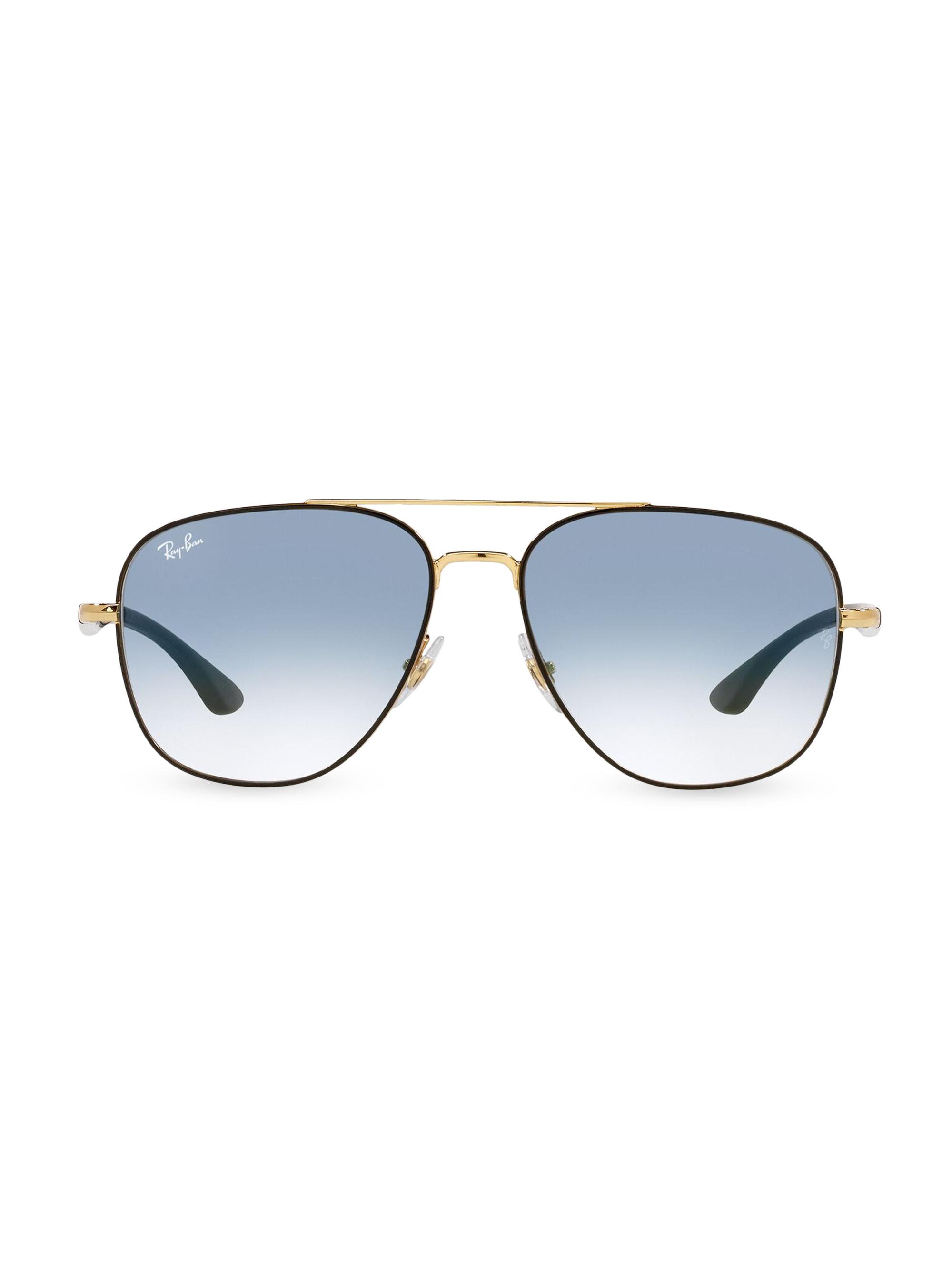 rb3683 56mm aviator sunglasses