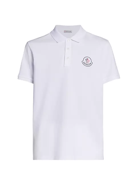 Shop Moncler Logo Polo Shirt | Saks Fifth Avenue