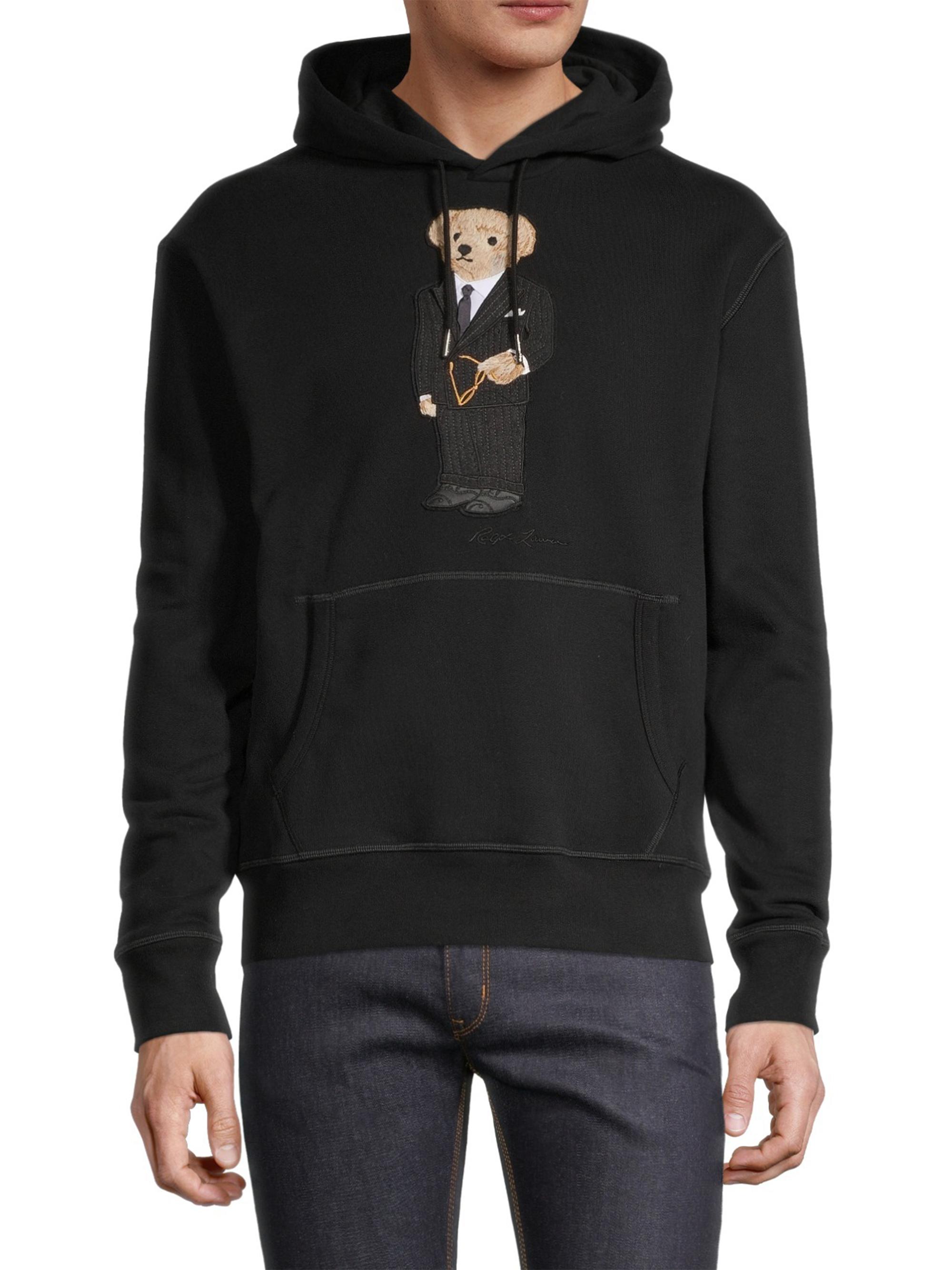 Shop Ralph Lauren Purple Label Polo Bear Hoodie Sweatshirt | Saks Fifth  Avenue