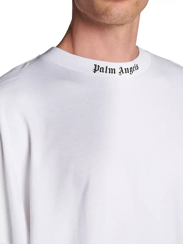 Palm Angels T Shirts In White,black