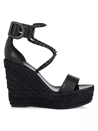 Chocazeppa Spikes 120 Leather Wedge Sandals