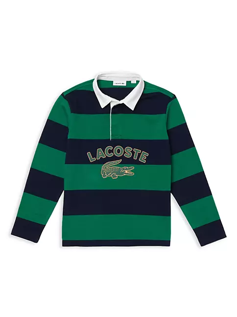 Lacoste Little & Boy's Heritage Striped Rugby | Saks Fifth Avenue