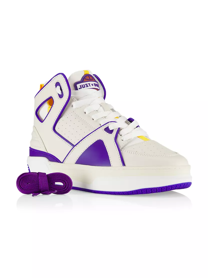 Shop Just Don Unisex Courtside Basketball High-Top Sneakers