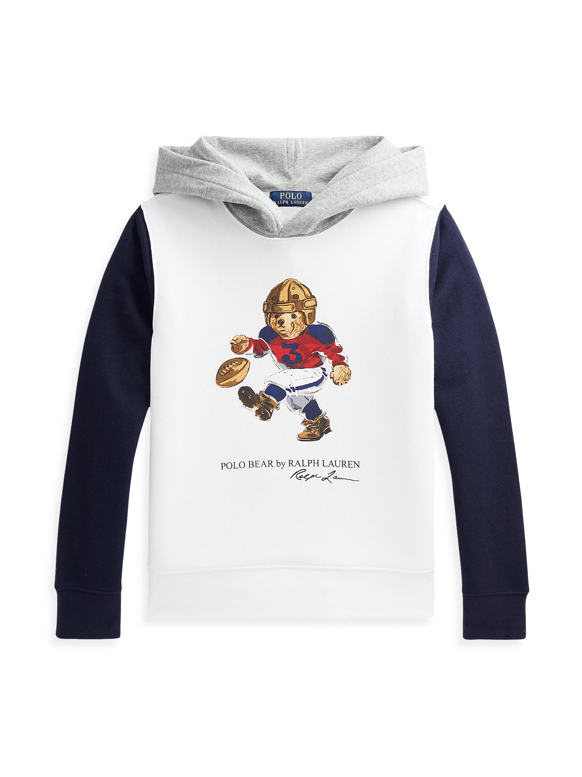 Shop Polo Ralph Lauren Little Boy's u0026 Boy's Rugby Polo Bear Hoodie | Saks  Fifth Avenue