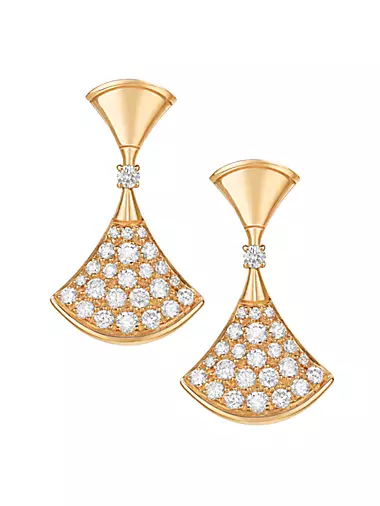 Divas' Dream 18K Yellow Gold & Diamond Drop Earrings